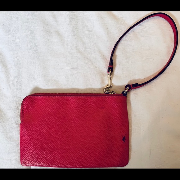 Hot Pink Coach Wristlet - Picture 2 of 3